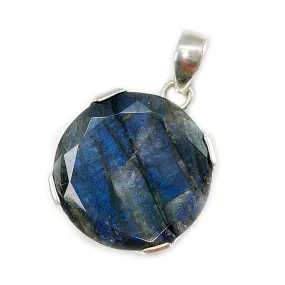 Stella Labradorite Round Bohemian Pendant