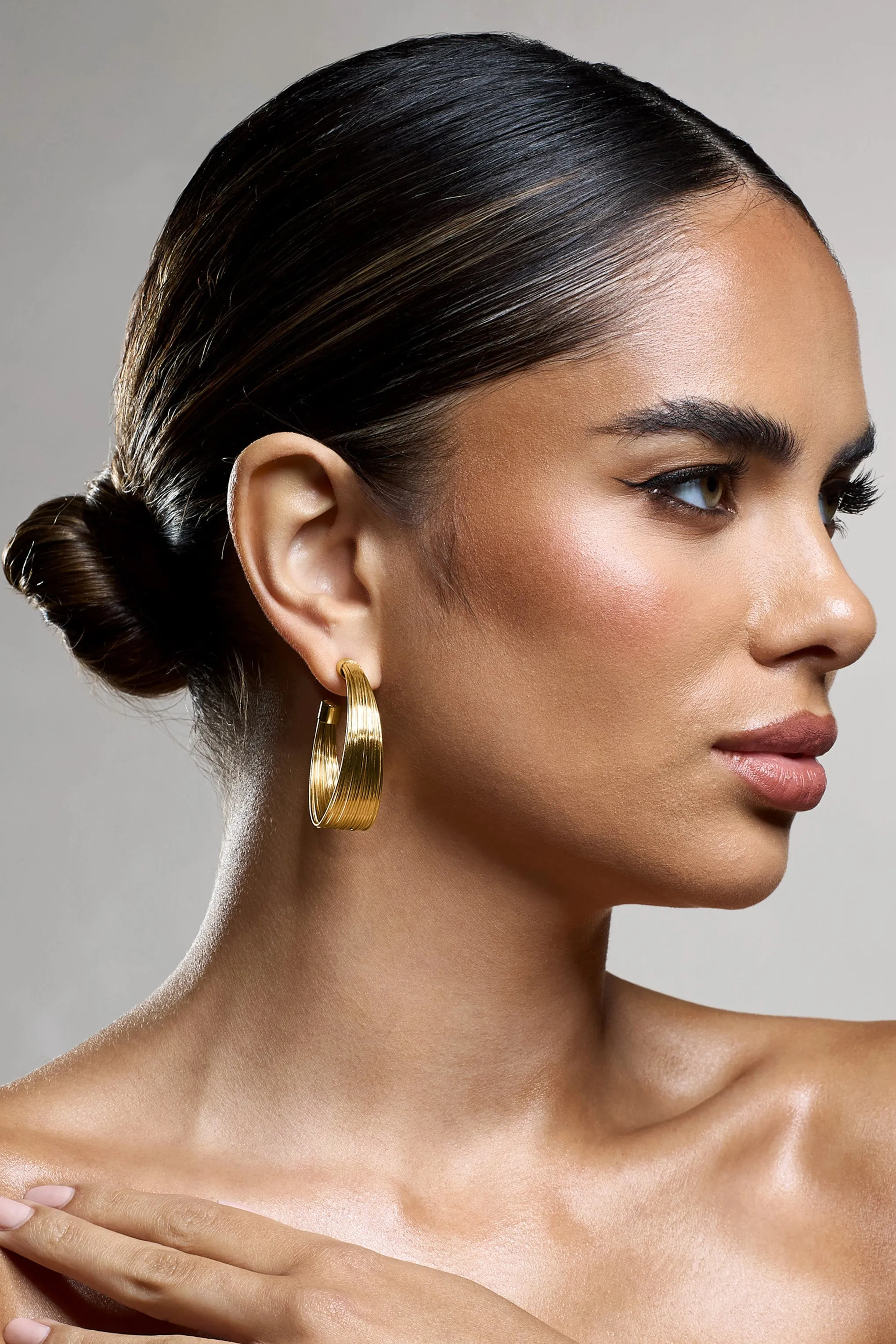 Stori | Gold Layered Hoop Earrings