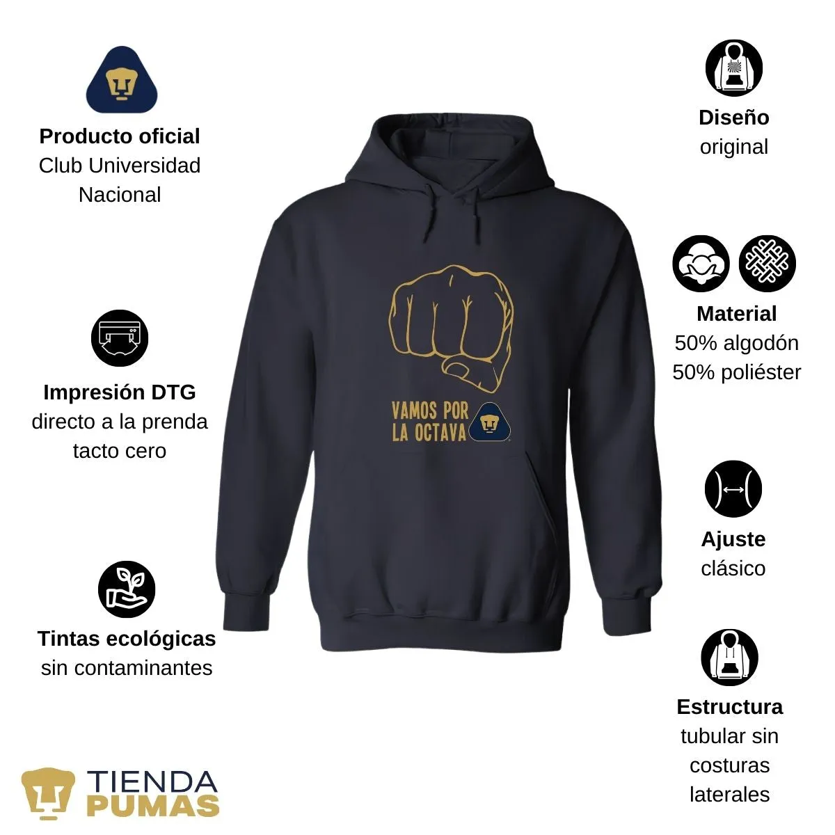 Sudadera Mujer Pumas UNAM puo