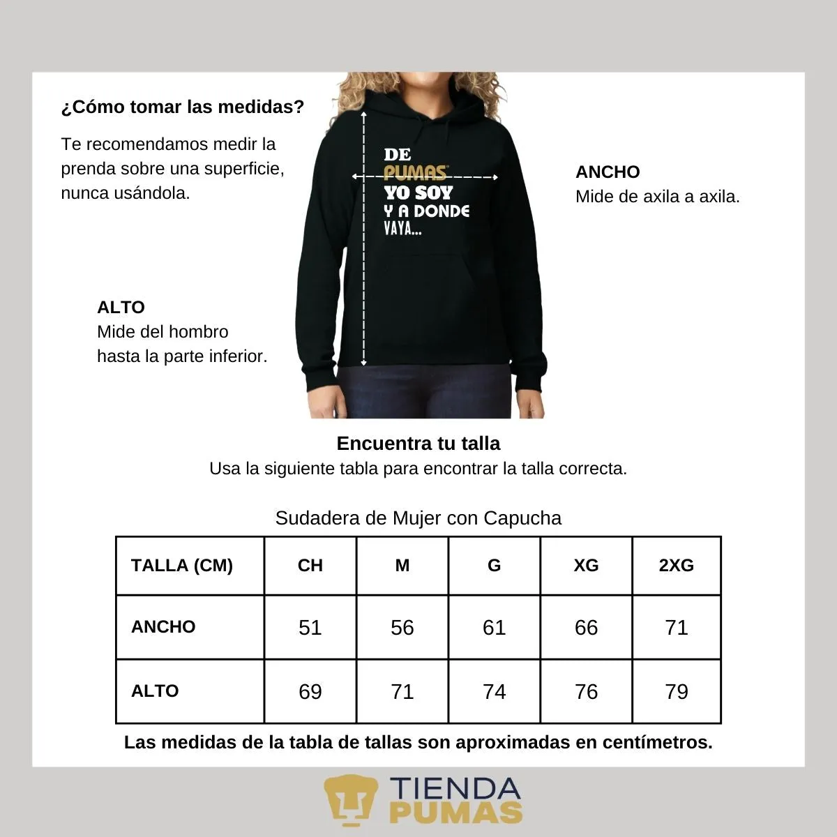 Sudadera Mujer Pumas UNAM voy