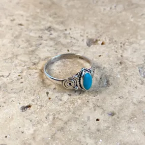 Turquoise Ring - Mini Boho