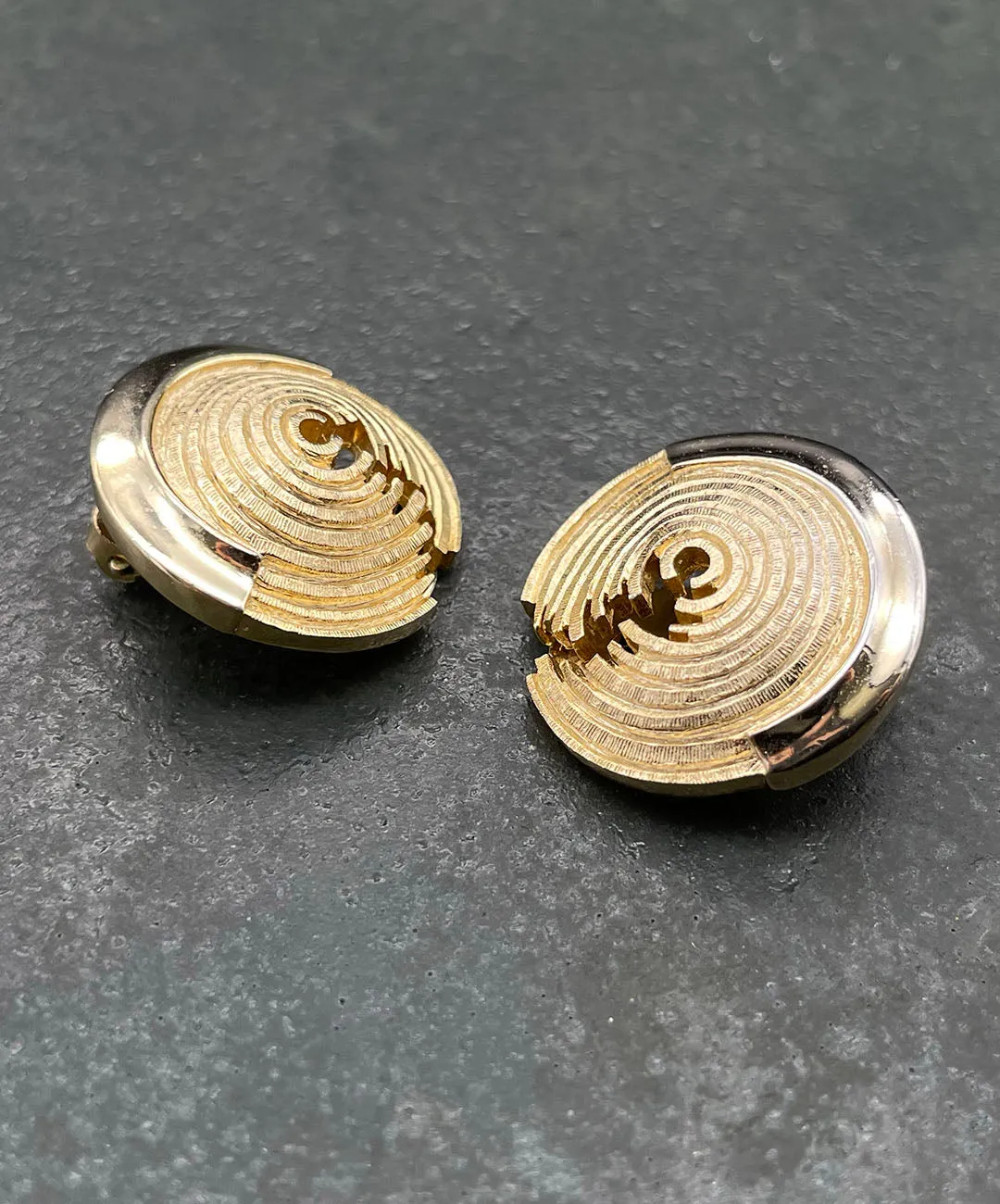 【USA輸入】ヴィンテージ Hattie Carnegie アブストラクト イヤリング/Vintage HATTIE CARNEGIE Abstract Clip On Earrings