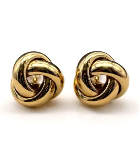 【USA輸入】ヴィンテージ MONET ノットモチーフ イヤリング/Vintage MONET Knot Clip On Earrings