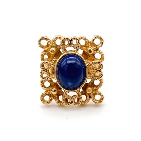 【USA輸入】ヴィンテージ SARAH COV. Victoria Blue リング/Vintage SARAH COV. Victoria Blue Adjustable Ring