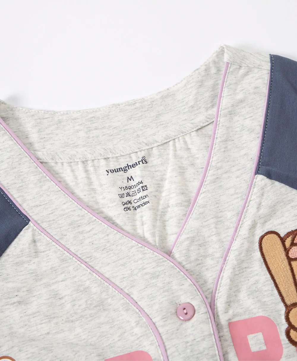 Victory Teddy Pajama Sleep Set