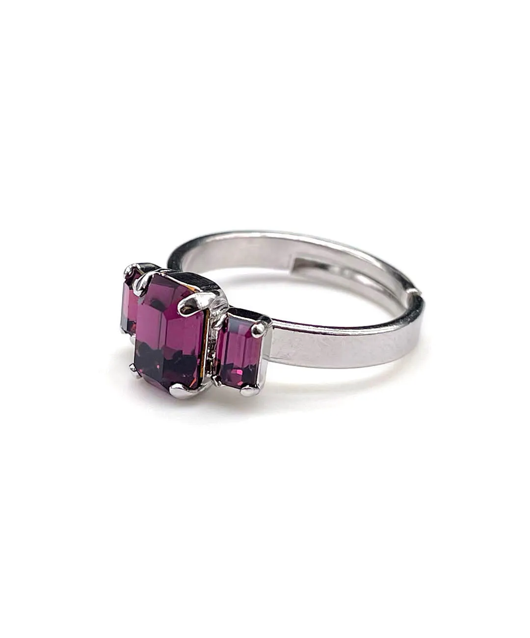 【ドイツ買付】ヴィンテージ SEIBOTH アメジストパープル リング/Vintage SEIBOTH Amethyst Glass Ring