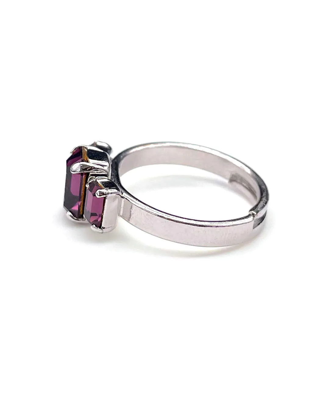 【ドイツ買付】ヴィンテージ SEIBOTH アメジストパープル リング/Vintage SEIBOTH Amethyst Glass Ring