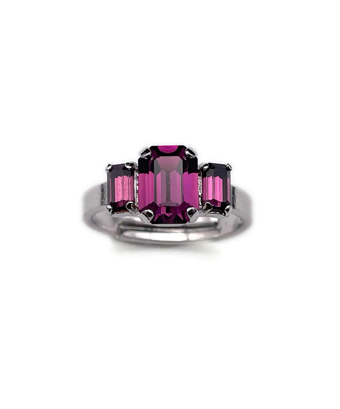 【ドイツ買付】ヴィンテージ SEIBOTH アメジストパープル リング/Vintage SEIBOTH Amethyst Glass Ring